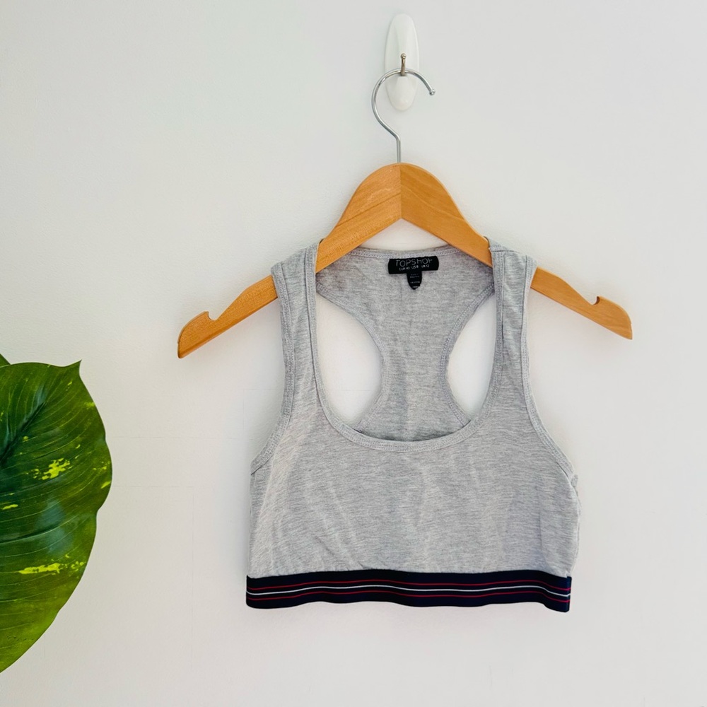TOPSHOP | Grey Sports Bra Size 8